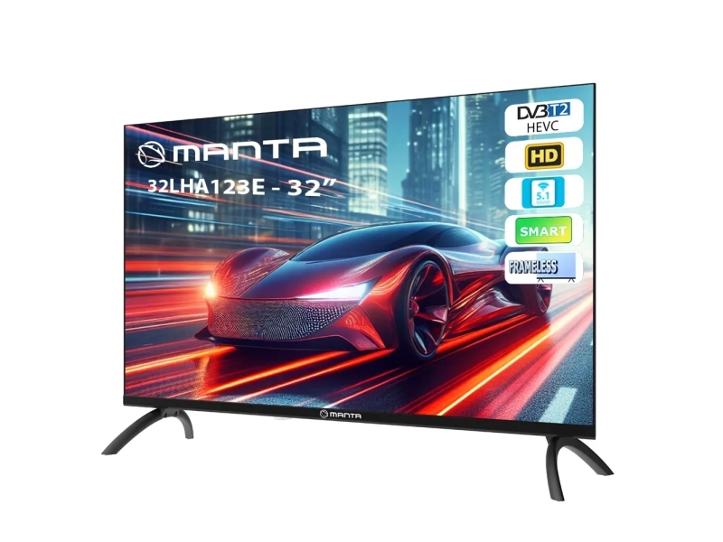 Manta 32Lha123e, 81.3 Cm (32"), 1366 X 768 Pixels, Lcd, Smart Tv, Wi-Fi, Black