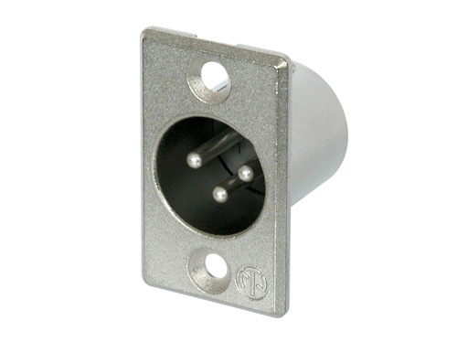 Neutrik Ntr-Nc3mp, Xlr, Sølv, Messing, Nikkel, Polyamid, Stål, Zink Stål, Nikkel, Ul 94 Hb, Iec 61076-2-103, Ip 40, Iec 68-2-20, -30 - 80 °C