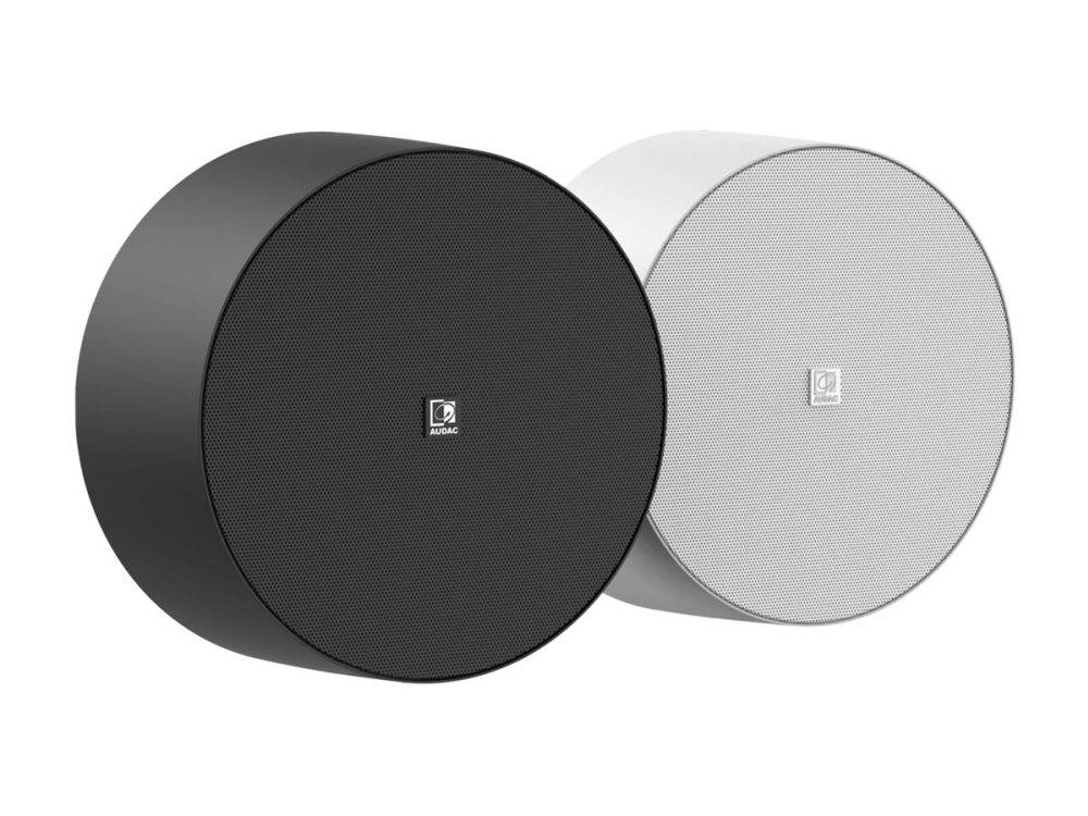 Audac Nelo706/B Surface-Mount-Lautsprecher Schwarz (Ohne Lautstärkeregler)