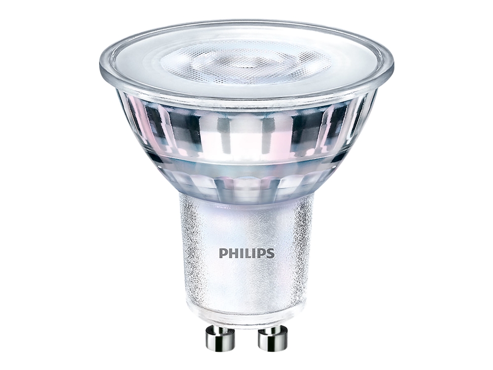 Philips CorePro - LED-spot lyspære - form: PAR16 - GU10 - 4 W (tilsvarende 50 W) - klasse F - neutralt hvidt lys - 4000 K