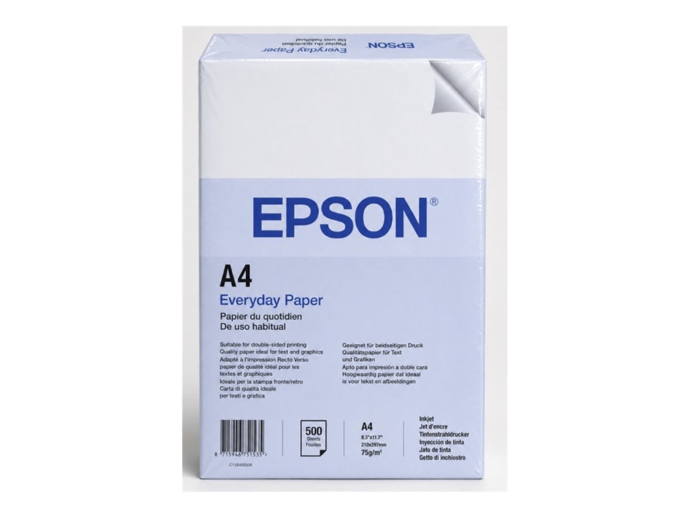 Epson Everyday Paper 75Gsm 500 Sheets, 1 Stück(E), 213 Mm, 303 Mm, 52 Mm, 2,6 Kg, 5 Stück(E)