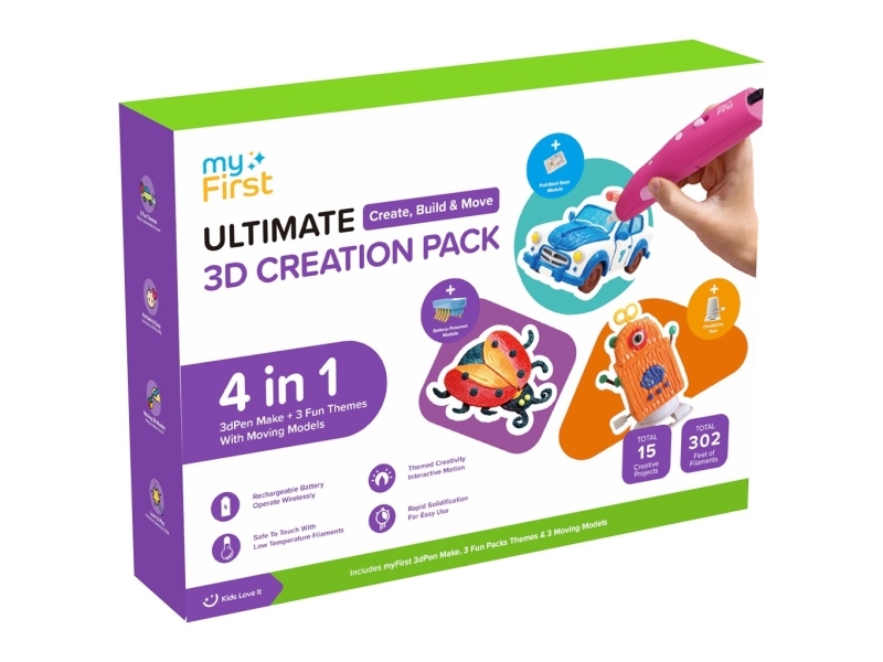 3D-Stift „3 D Pen“ In Rosa – Myfirst: 3D-Stift Für Kinder, Set + Minen / Rosa