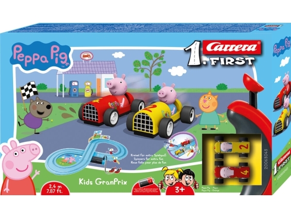 Carrera FIRST Peppa Pig Kids GranPrix, Racerkøretøj og banesæt, 3 År, Flerfarvet