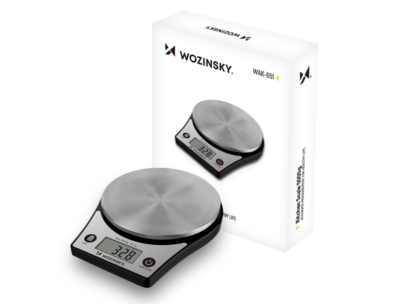 Wozinsky Wak-651 Kitchen Scale With Lcd Display Up To 5 Kg - Black