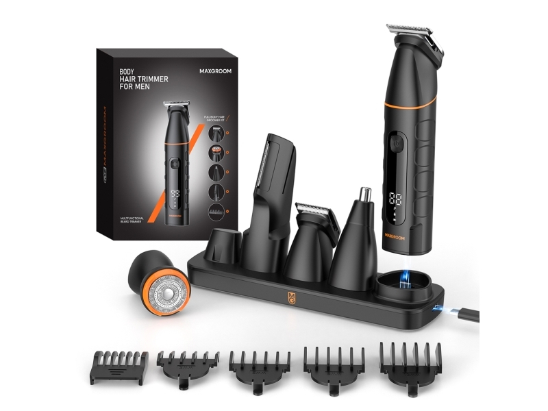 MAXGROOM LK-892 multifunctional trimmer with replaceable tips - black