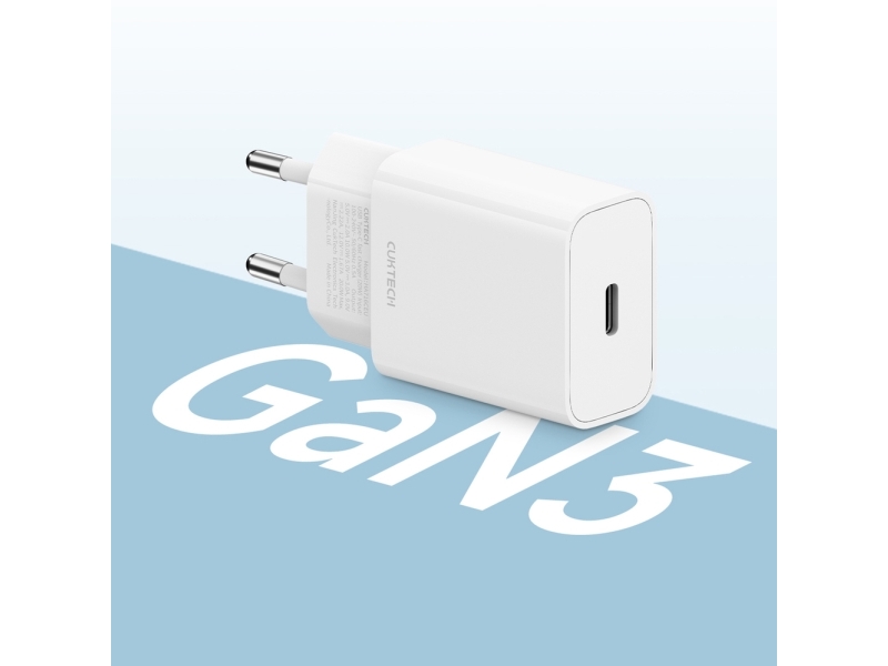 Cuktech 20W Type-C Charger Eu Plug White