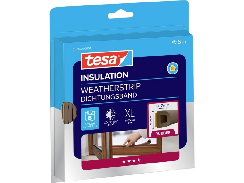 Sealing Tape Tesa, 9 X 7 Mm., 6 M (D Profile)