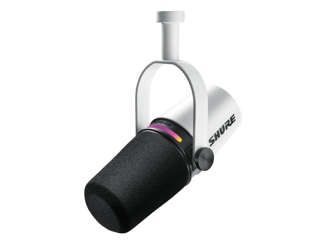 Shure Mikrofon Shure Mv7+-W - Lautsprecher/Gesangsmikrofon Mit Xlr/Usb-C-Anschluss Weiß