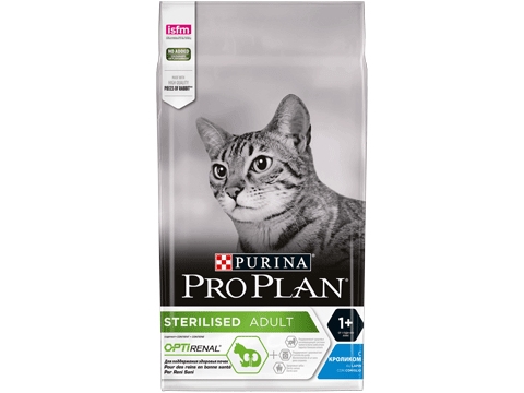 Purina Pro Plan Sterilised Optirenal, Adult, Kaninchen, 1,5 Kg, Antioxidantien Enthalten