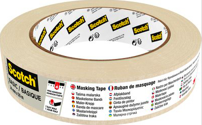 3M Scotch Abdeckband - Basic, For generelle formål, Beige