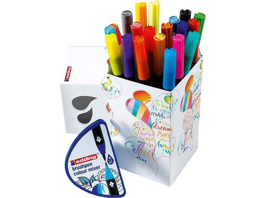 Edding E-1340 Edding Colour Happy Stift, 20+1 Stück, Mischfarben