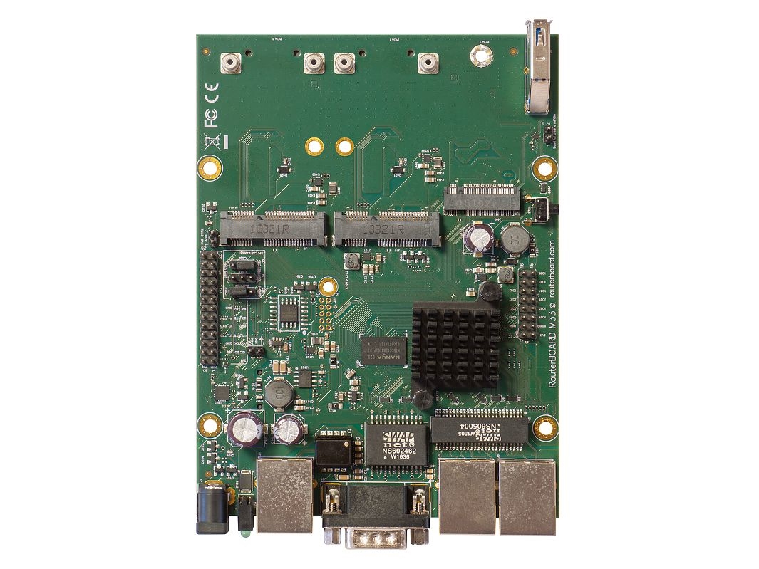 Mikrotik Rbm33g, Sim-Kort Slot, Sort, Grøn, Grå