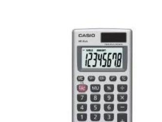 Casio Hs-8Va, Lomme, Basis, 8 Cifre, Grå, Hvid