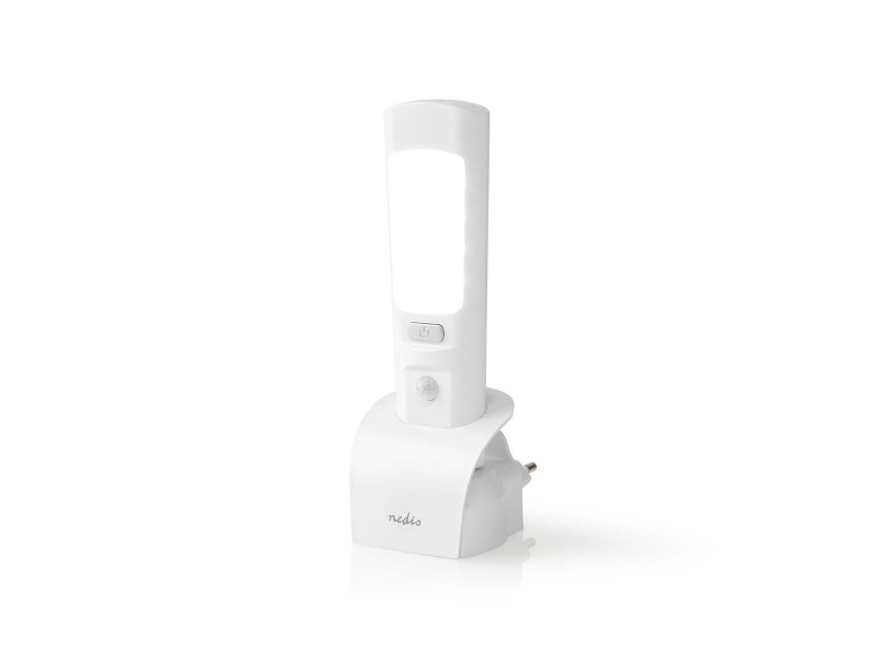 Nedis LNLGTRHWT, Transportabelt orienteringsbelysning, Hvid, Hvid, Acrylonitrilbutadienstyren, Polykarbonat (PC), LED, 1,3 W