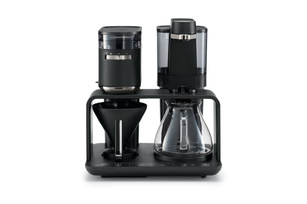 Melitta 1024-01, Filter Kaffemaskine, Kaffebønner, Indbygget Kværn, 1515 W, Sort, Sølv