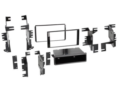 2-Din Kit Nissan Div. 2013-> Blankschwarz