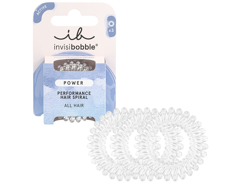 Invisibobble Power Crystal Clear Hair Band 3 Pieces