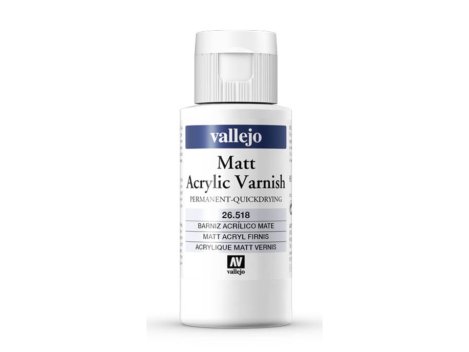 Vallejo Model Color 55 Ml Matt Liquid Varnish, 0,06 L, Metal, 1 Stk