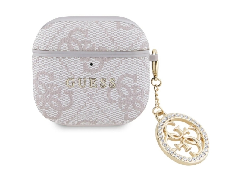 Guess 4G Strass Charm Case For Airpods 4 - Pink