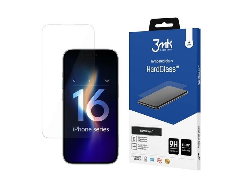 3Mk Hardglass, Apple, Iphone 16 Pro Max, Ridseresistent, Transparent, 1 Stk