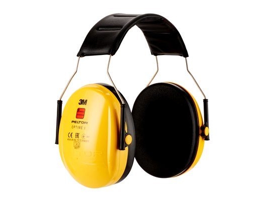 3M H510AC1, Voksen, Hunkjønn, Gult, Hodebånd, 98 dB