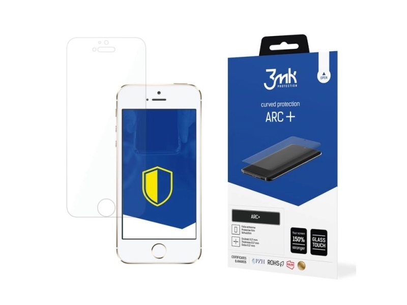 3Mk 5903108361620, Apple, Iphone 5/5S/Se, Ridseresistent, Slagbestandig, Transparent, 1 Stk