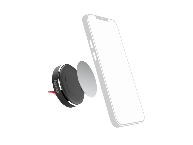Hama Magnet, Handy/Smartphone, Passive Halterung, Auto, Schwarz