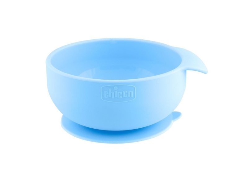 Chicco 00010221200000, Barneskål, Blå, Silikone, Dreng/Pige, 0,5 År