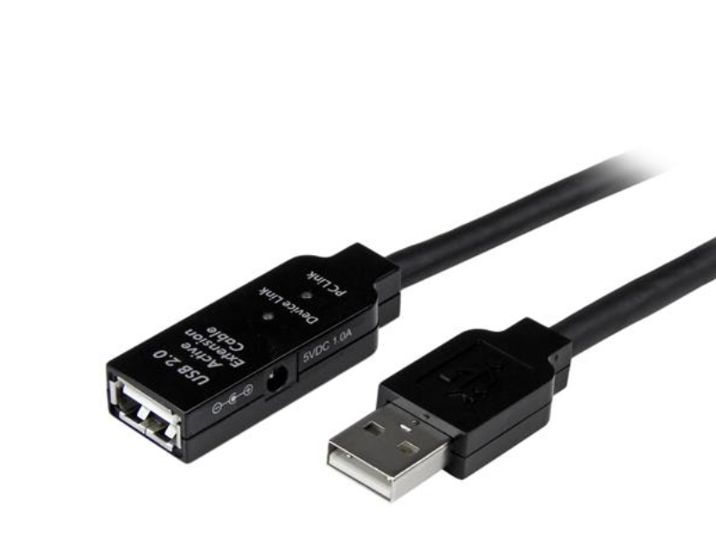 Startech.Com 35M Aktives Usb 2.0 Verlängerungskabel - Stecker/Buchse, 35 M, Usb A, Usb A, Usb 2.0, Stecker/Buchse, Schwarz