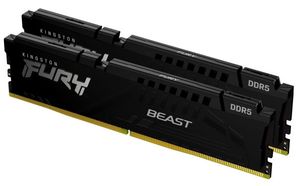 Kingston Technology Fury Beast 32Gb 6000Mt/S Ddr5 Cl36 Dimm (2Er-Kit) Black Expo, 32 Gb, 2 X 16 Gb, Ddr5, 288-Pin Dimm