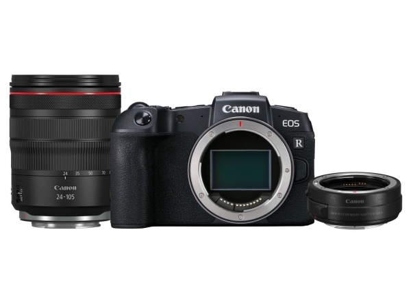 Canon Eos Rp Dslr + Rf 24-105Mm F/4L Is Usm + Mount Adapter Ef-Eos R