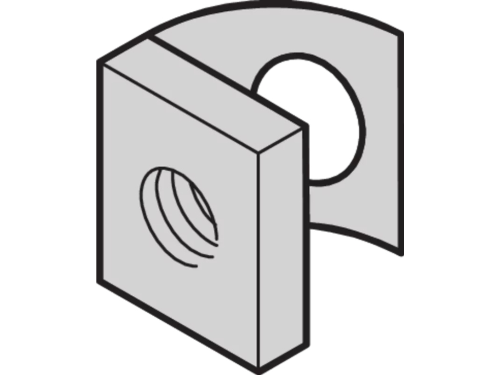 Schroff 21101-267, Montageset, Nickel, Nickel, 50 Stück(E)