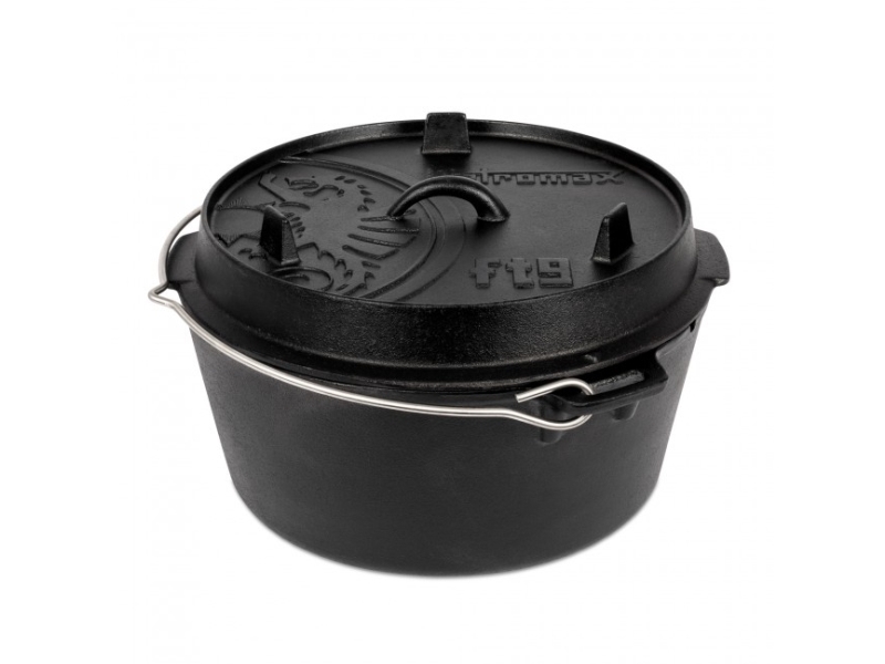 Petromax Dutch Oven ft9 with a flat base, støbejernsgryde