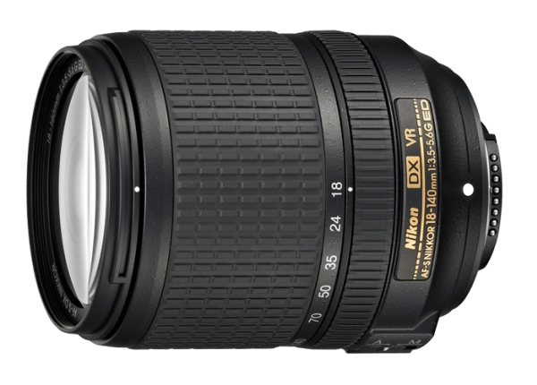 Nikon AF-S DX NIKKOR 18-140 f/3.5-5.6 G ED VR, Telefoto zoomobjektiv, 17/12, 18 - 140 mm, Billedstabilisator, Nikon F, Nikon DX, Autofokus