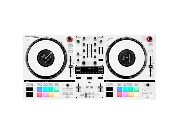 Hercules Inpulse T7 White Edition, 3.5 mm/6.35 mm, 652 mm, 350 mm, 90 mm, 5 kg, USB
