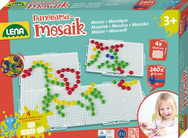 Lena Mosaik Sm35616, 3 År, Dreng/Pige, Børnehave, Flerfarvet, 240 Stk, Tjekkiet