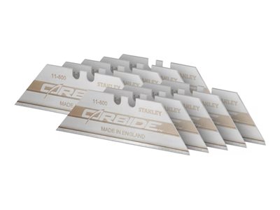 Stanley Fatmax Carbide - Replacement Blade - Plasterboard, Roofing Shingle, Tæppe, Plastik, Vinyl, Papir, Pap - 19 Mm (Pakke Med 10)