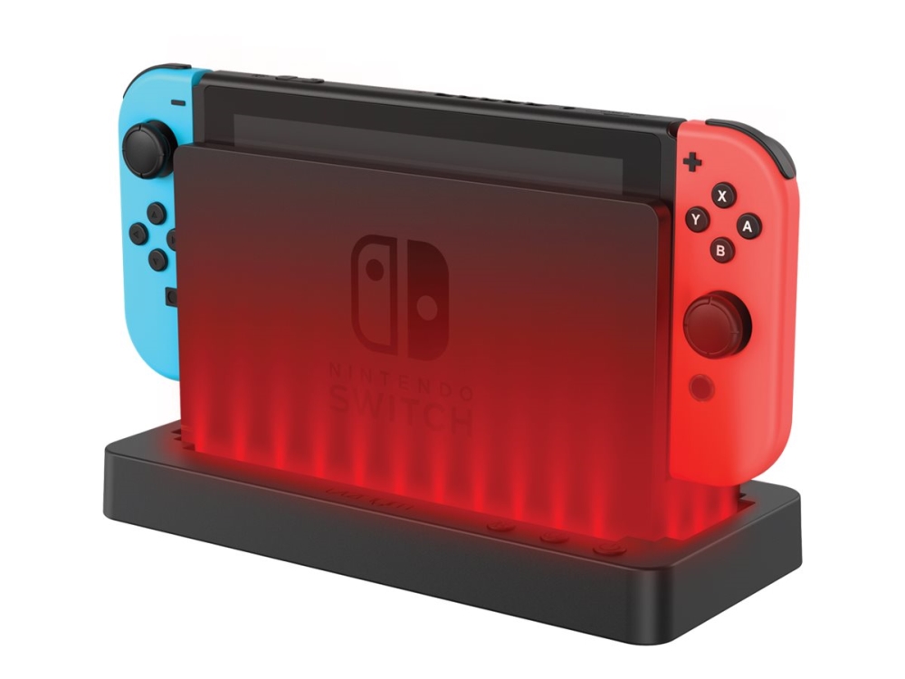 Venom - Stativ For Spilkonsol - Farveændrende Led - For Nintendo Switch, Nintendo Switch Oled