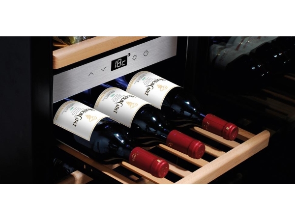 Caso Winechef Pro 40, Weinkühler Mit Kompressor, Freistehend, 40 Flasche(N), 100 W, G, Edelstahl