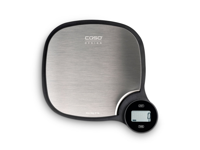Caso Kitchen Ecomaster, 5 Kg, 1 G, Schwarz, Edelstahl, Metall, Arbeitsplatte, G, Ml, Oz