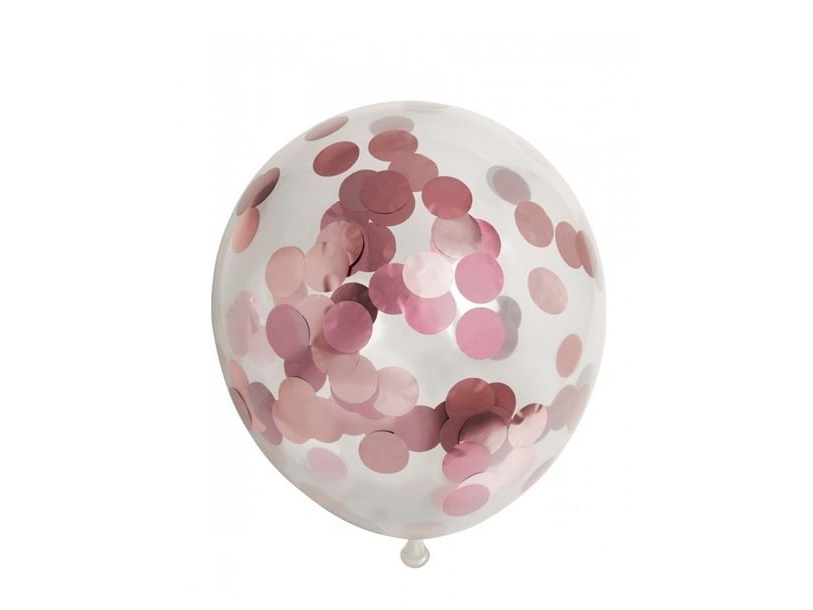 Balloner, Rose Gold Konfetti