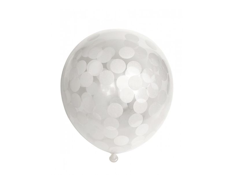 Luftballons, Weißes Konfetti