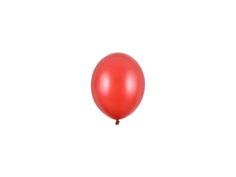Rote Luftballons, 100 Stück, Metallic, 5"