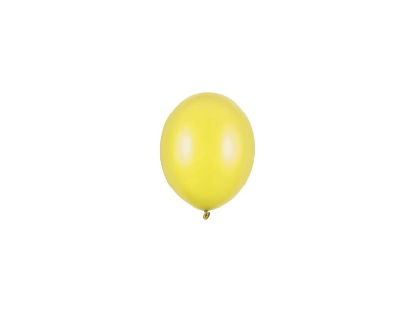 Gule Balloner, 100 Stk Metallic 5"