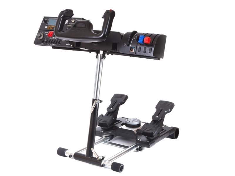 Wheel Stand Pro Deluxe V2, Sort, Rustfrit Stål, - Saitek Pro Flight Yoke System Throttle Quadrant, Trim Wheel And Panel - Logitech G25/G27 Racing...