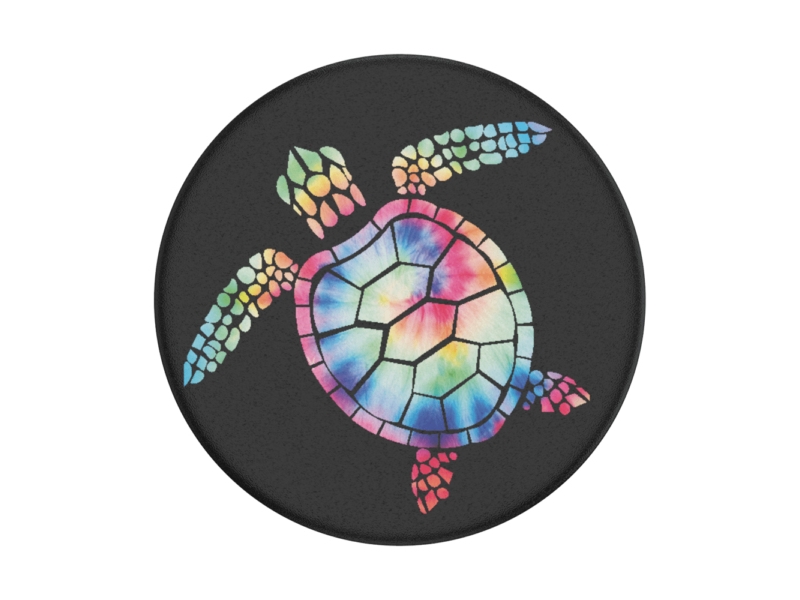 Popsockets Pg Psychedelic Turtle, Griffigkeit, Schwarz, Mehrfarbig, Tiermuster, Universal, 1 Stück(E)