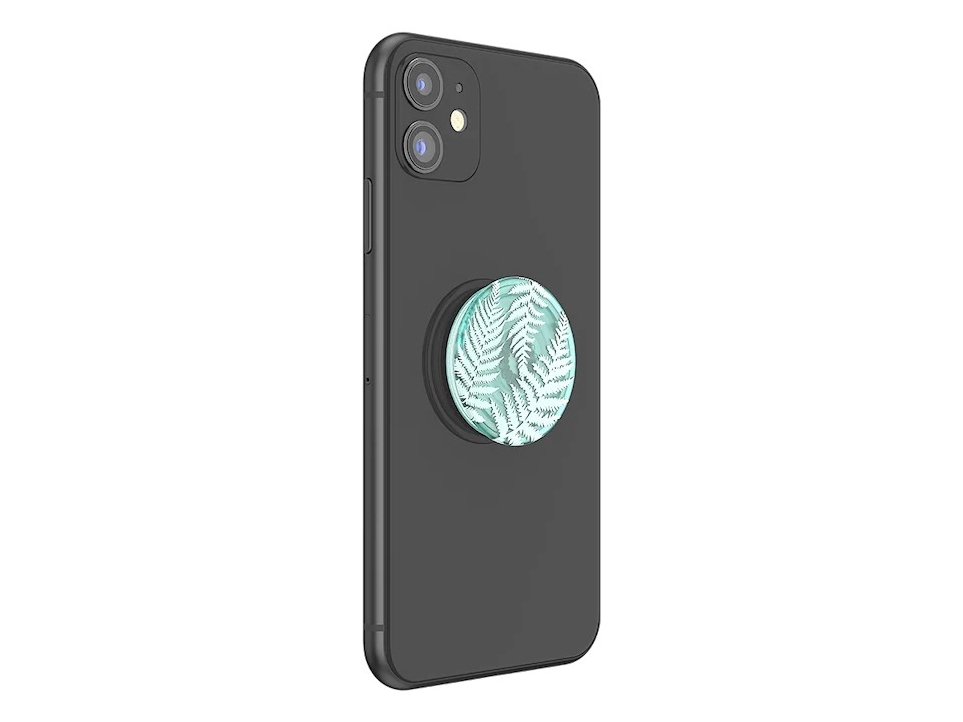 Popsockets Plantcore Grip Farn, Griffigkeit, Durchscheinend, Mehrfarbig, Kunststoff, Blumenmuster, Jede Marke, 1 Stück(E)
