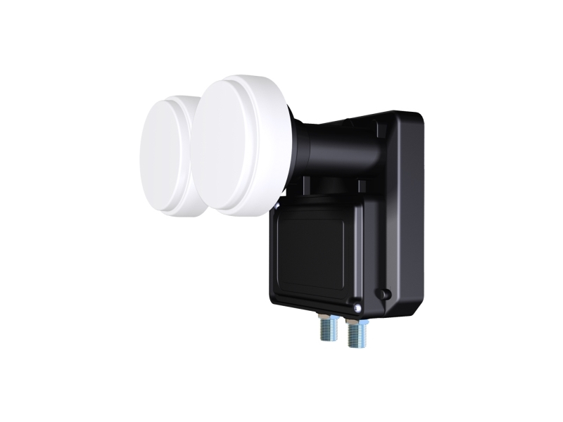 Inverto Idlb-Twnm21-Mnoo6-8Pp, Twin Lnb, 10,7 - 11,7 Ghz, 950 - 1950 Mhz, 50 Db, 0,2 Db, Sort