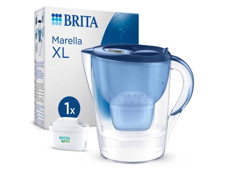 Brita Marella Xl, Manuel Vandfilter, 3,5 L, Blå