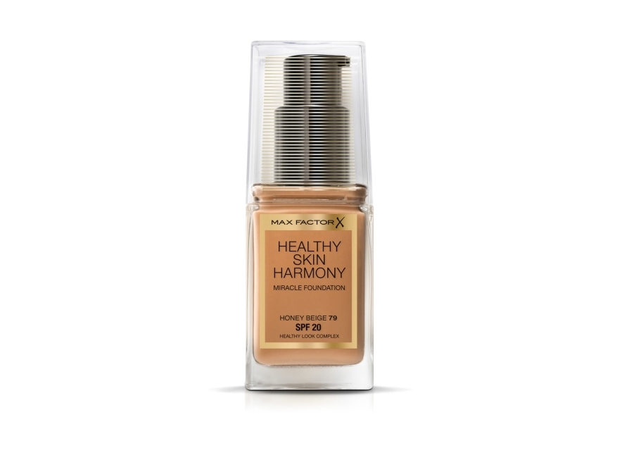 Max Factor Healthy Skin Harmony Miracle, Pumpenflasche, Creme, Universal, Mattierend, Feuchtigkeitsspendend, Glanz, Glättend, Honey Beige, Matte
